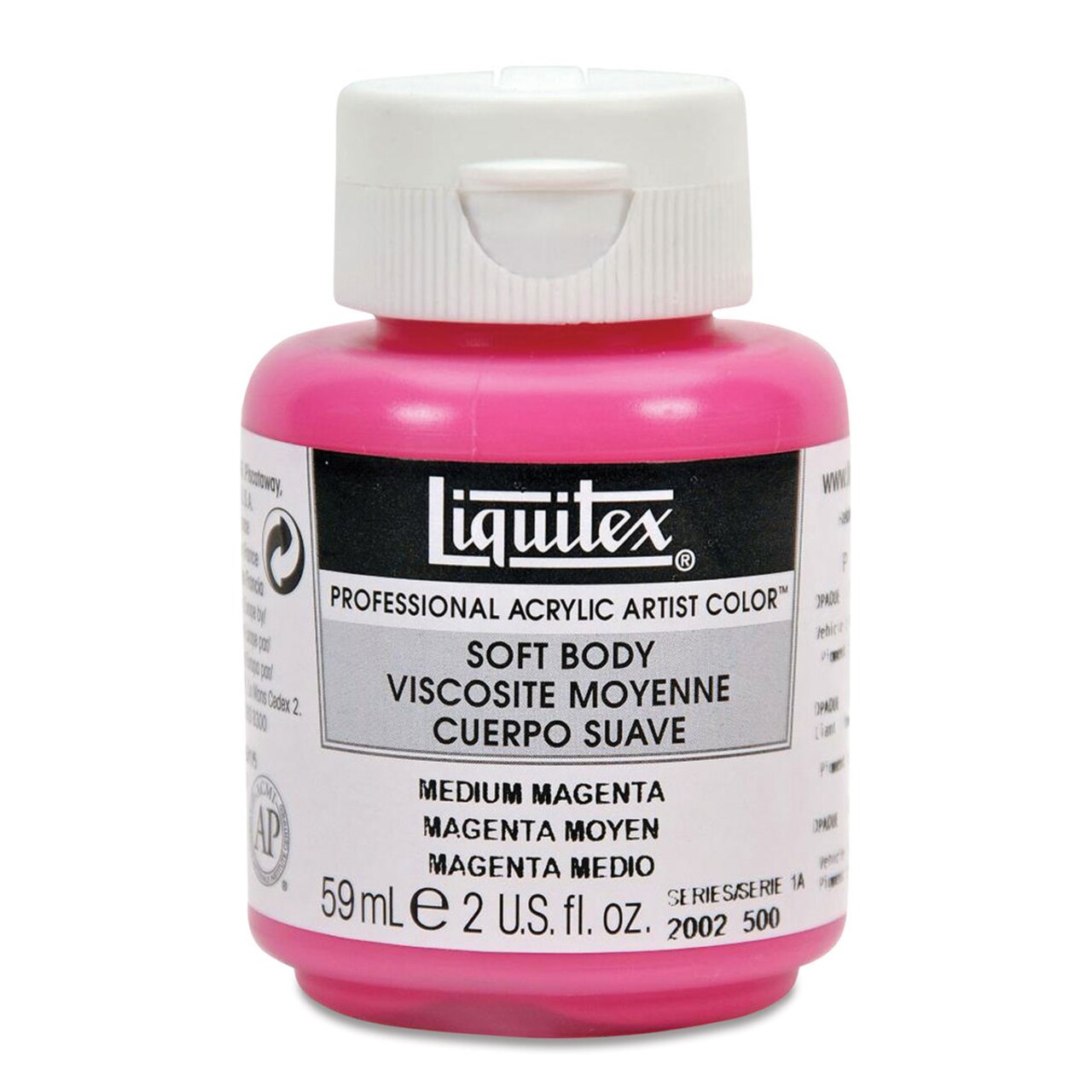 Liquitex Soft Body Artist Acrylics - Medium Magenta, 59 ml bottle